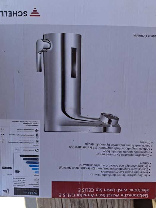 Baterie lavoar cu senzor  electronic Schell Celis  alimentare l