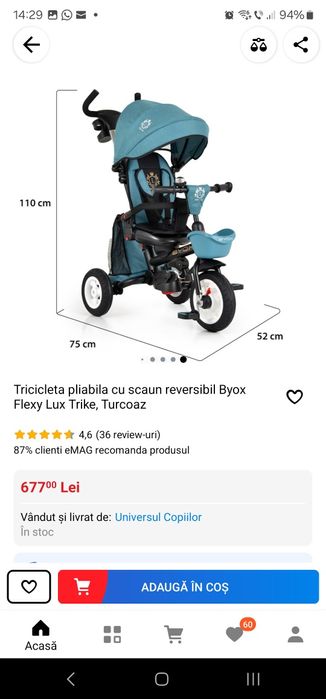 Tricicleta Byox Flexy Lux