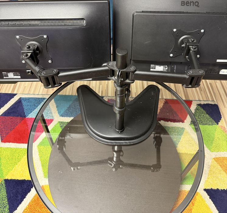 Pachet 2 monitoare 22” Dell + BenQ + suport dublu reglabil VESA