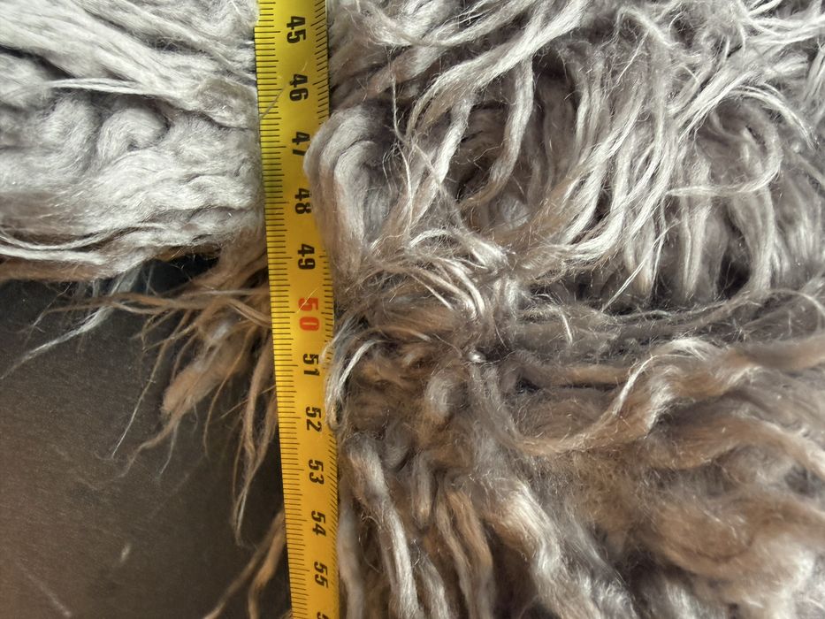 Лека шубка от дълъг косъм „лама“