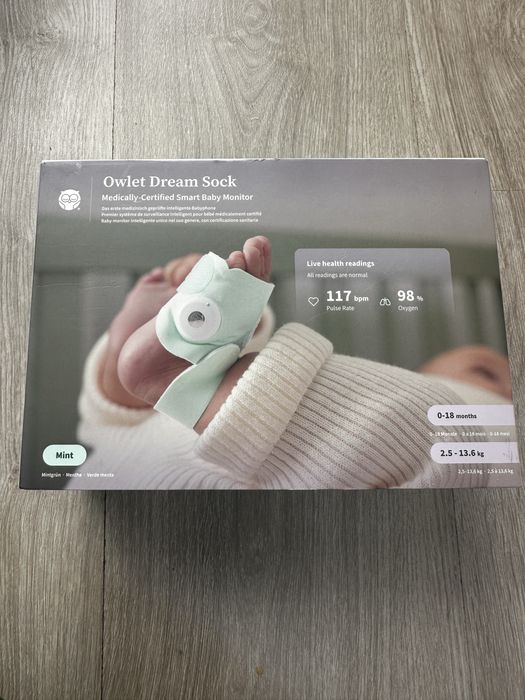 Owlet Dream Sock (Mint) – monitorizare  inteligenta pentru bebeluși