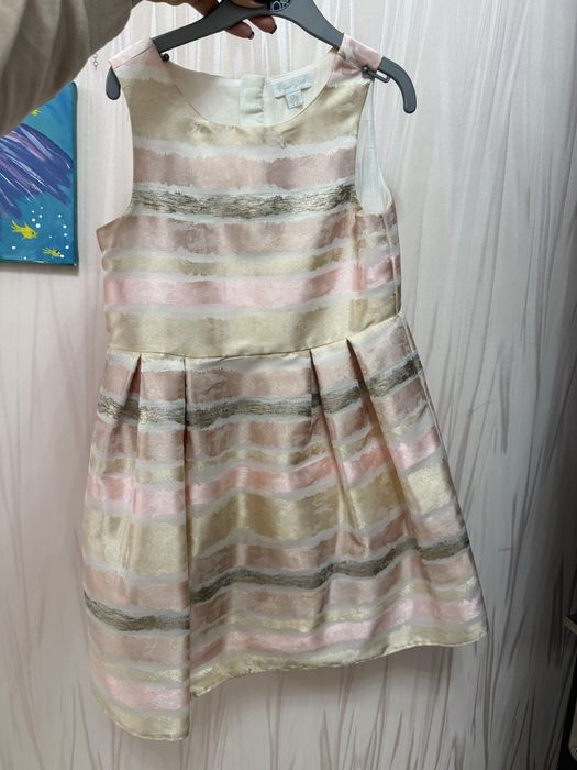 Рокля за момиче в розово и златно