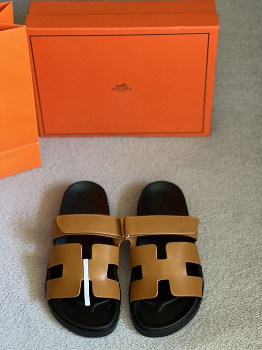 Hermes чехли естествена кожа