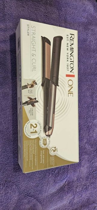 Преса за коса 2 в 1 за права или къдрава коса Remington