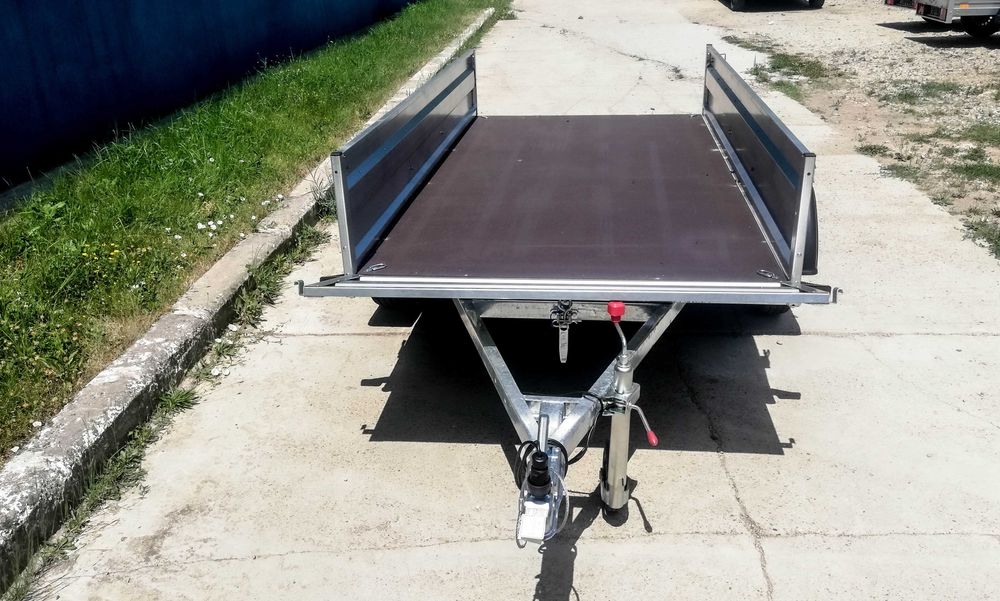 Remorcă nouă 750 kg basculabilă REPO cu acte RAR