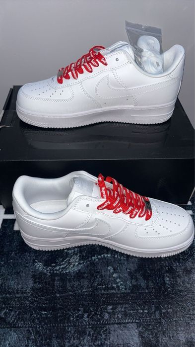 Nike Air Force 1  Supreme – Alb