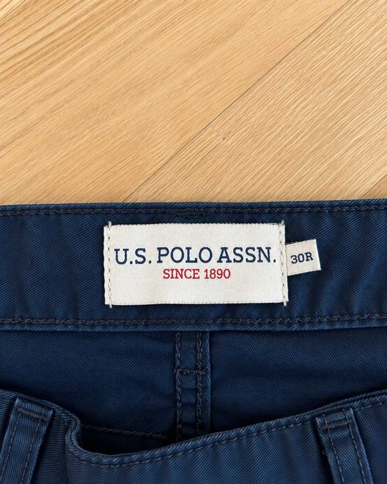 Pantaloni chino U.S. Polo Assn. bărbați bleumarin, mărimea S / 30R, Comfort Stretch