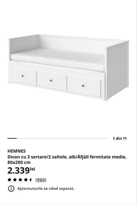 Pat divan ikea hemnes