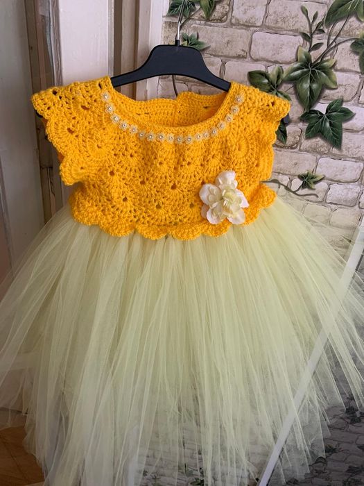 Rochie 2-5 ani croșetată