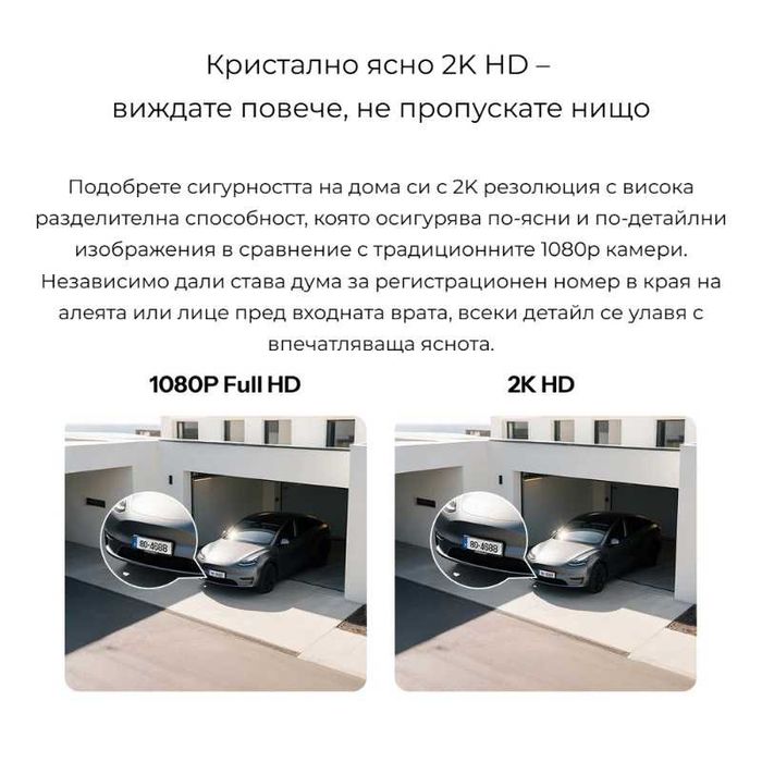 SONOFF CAM-B1P – Wi-Fi външна камера 2K HD с 180° обзор, AI разпознаване и IP65 защита