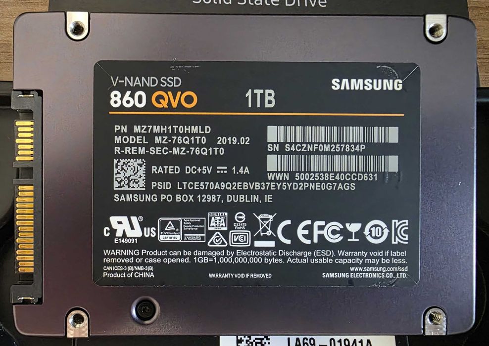SSD 1TB Samsung 860 QVO, SATA III, 2.5" - MZ-76Q1T0BW