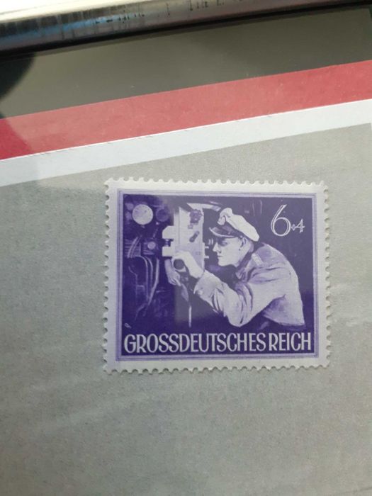 Tablouri cu imagini din WW2 si timbre germane de epoca (2)