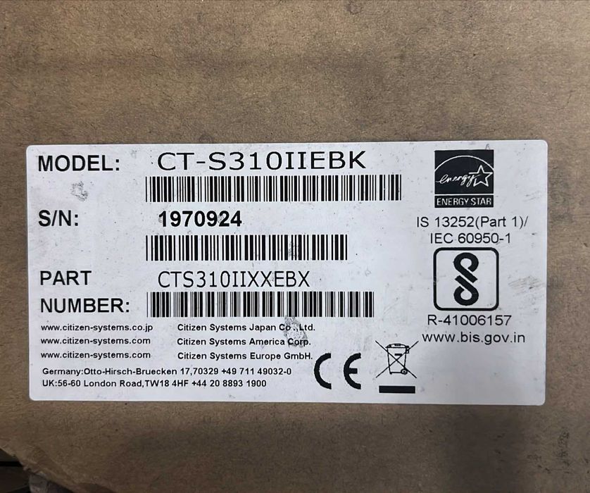 Принтер чеков Citizen CT-S310II НОВЫЙ!!!