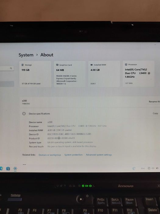 Lenovo Thinkpad x200s