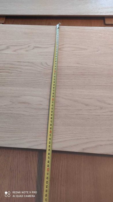 Masă extensibilă JYSK, lemn finisaj stejar natur, dimensiune 130 × 90 cm