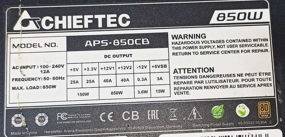Chieftec A-135 Series 850W