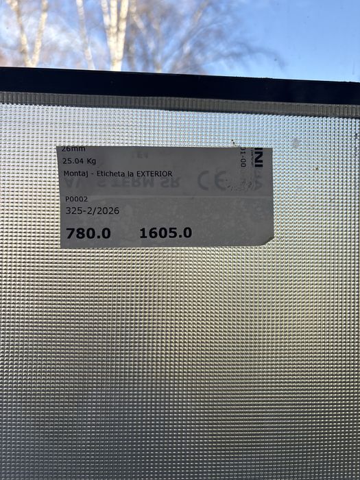 Sticla geam termopan opac