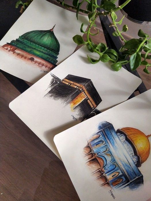 Картина акриловая абстракция