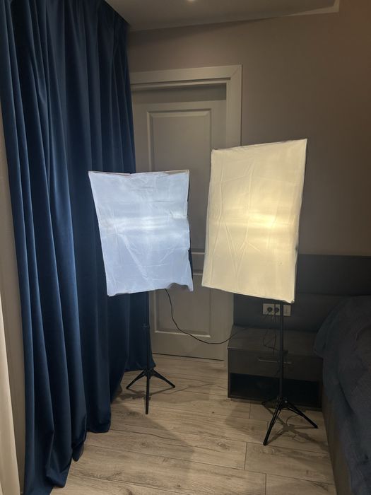 Kit 2 Lămpi Foto/Video (Softbox) cu stative și becuri incluse