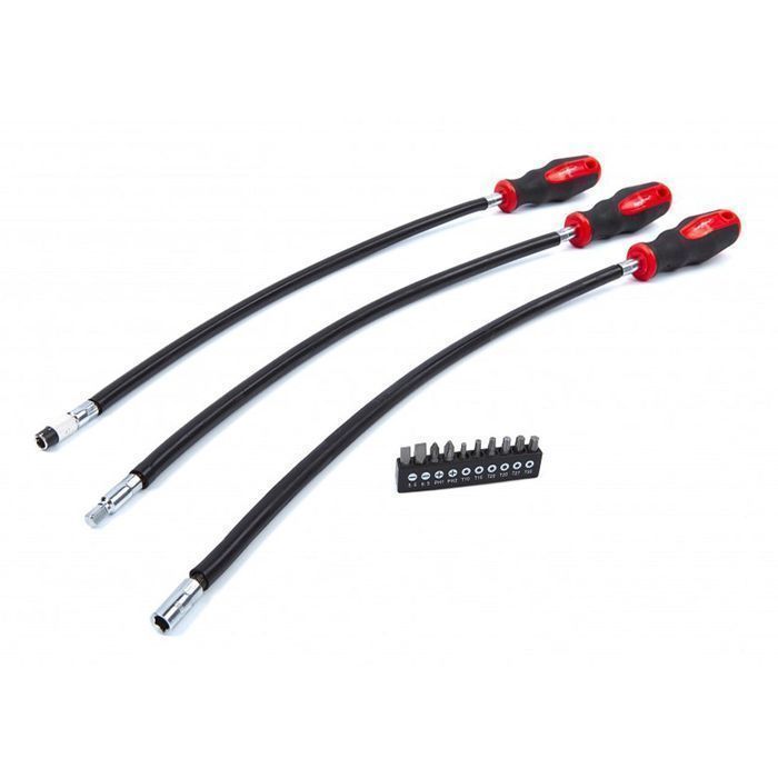 Set surubelnite flexibile extra lungi cu biti hbm