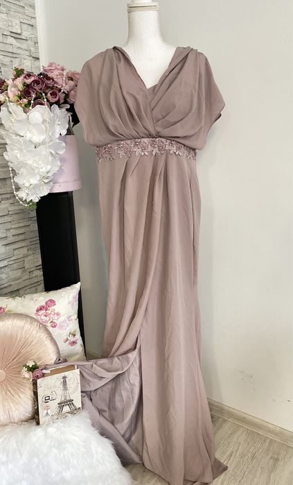 Rochie ocazie Asos roz pudra xs s