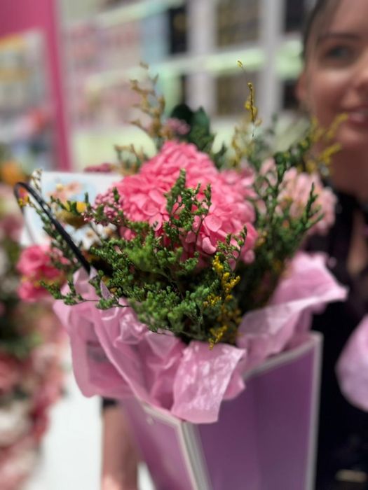 Стабилизированные букеты с гортензией