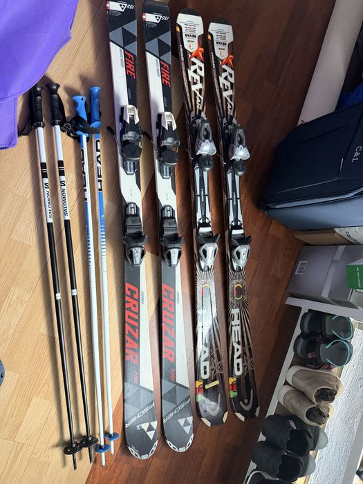 Schiuri Fischer 155 si bete schi Salomon 120