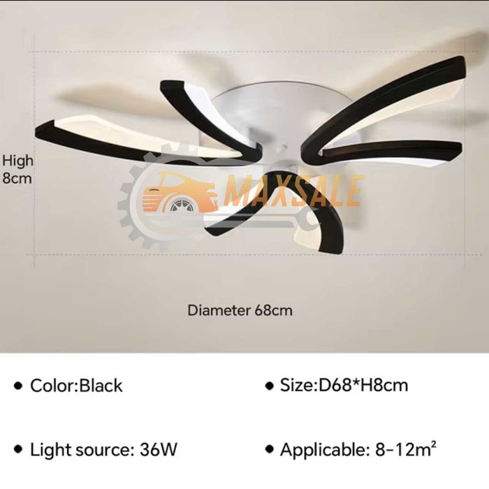 LED лампа стена таван абажур плафониера 30W бумеранг полилей за дома