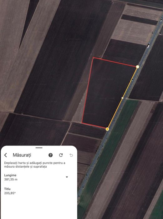 De vanzare teren extravilan cu deschidere la DN2 (E85), arabil