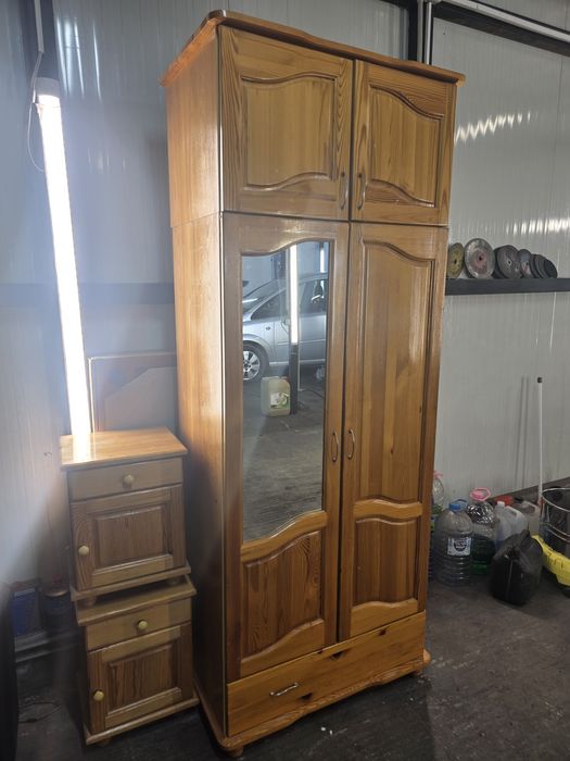 Гардероб + 2бр нощни шкафчета