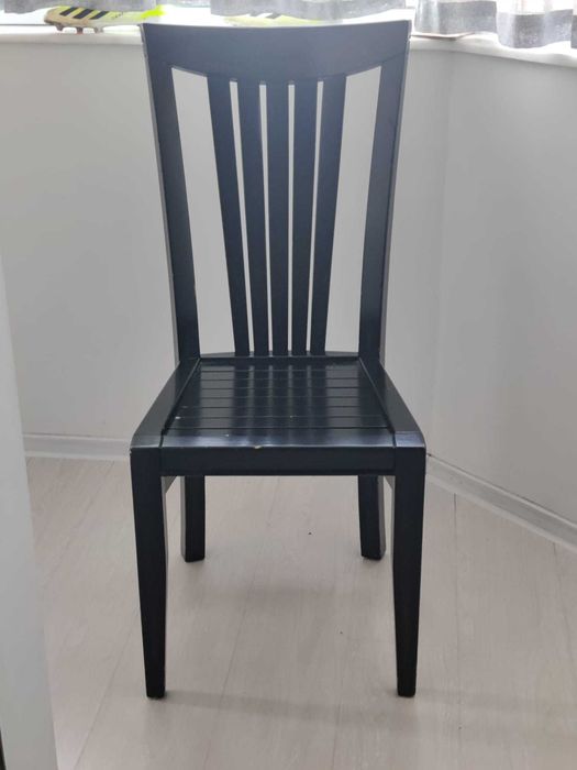 Mobila living, neagra, lemn masiv stejar,  export