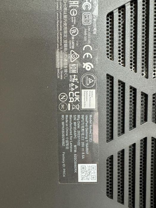 Ноутбук lenovo Ideapad gaming 3