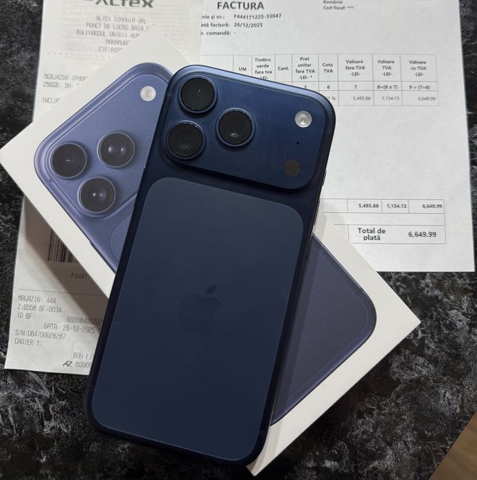 Iphone 17 pro 256 GB factura/gatanție
