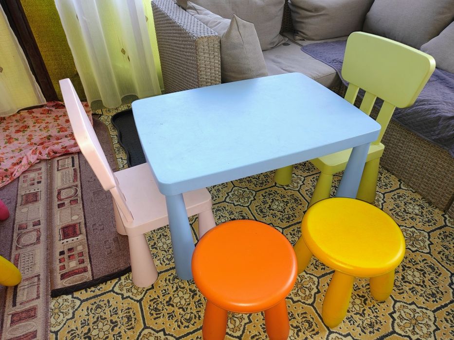 Mese si scaune copii Ikea Mammut