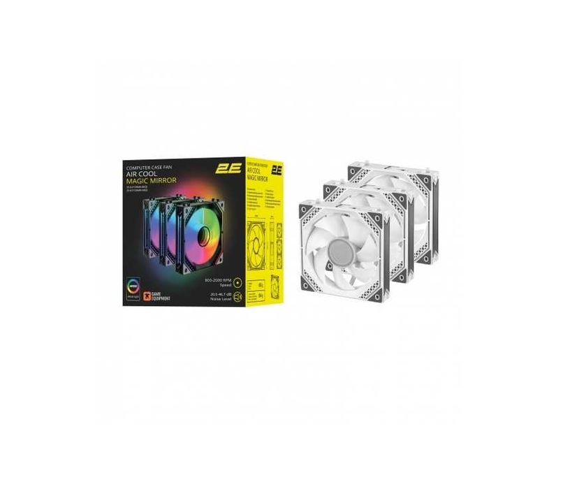 } Вентиляторы 2E ACF120MW-ARGB 3x120мм ARGB white