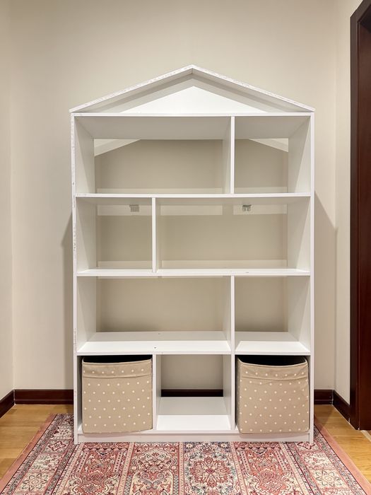 Стеллаж в детскую с ящиками