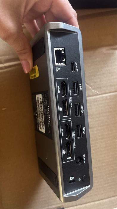 Targus Universal USB-C Dual Video 4K Docking Station with Power Delivery, model DOCK180EUZ-52.