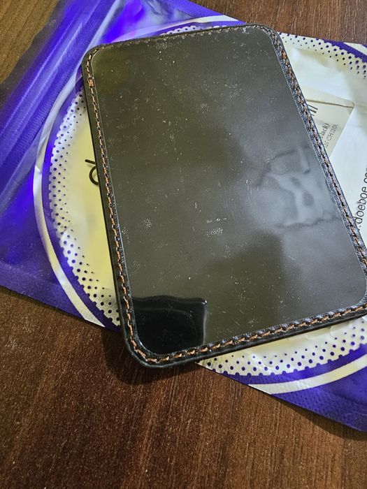Port carduri (portofel) piele adeziv pentru telefon