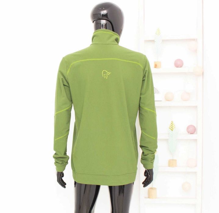 Norrona Svalbard Warm1 Sweater мъжки пуловер 1/4 цип суичър зелен L