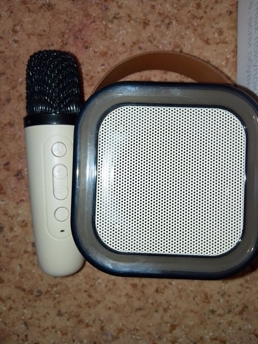 Колонка с микрофоном, рабочая