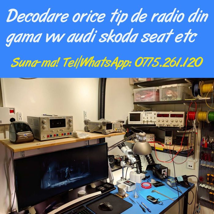 Decodare cod radio deblocare casetofon navigatie SKODA SEAT VW AUDI