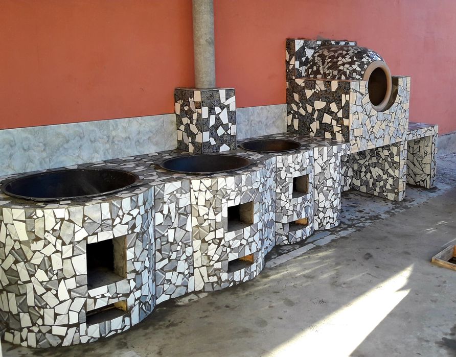 Барбикю учок курамиз тандир ёзги ошхона камин пампей печкалар тез ва с