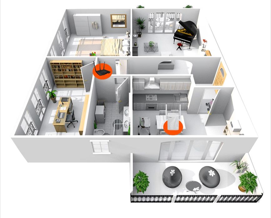 Wireless Range Extender TENDA A15 AC750, Dual-Band 300 + 433 Mbps, alb