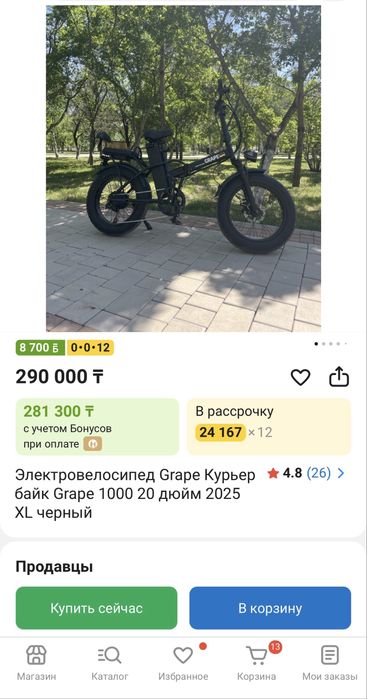Электровелосипед Grape (Германия)