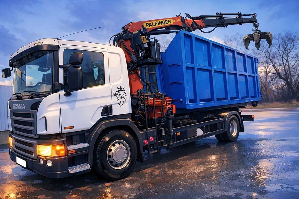 Камион с кран и щипка извозваме строителни отпадъци боклукСОФИЯ ПЕРНИК