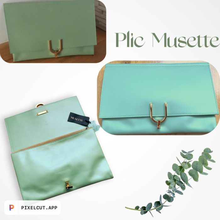 Plic din piele naturală Musette NOU