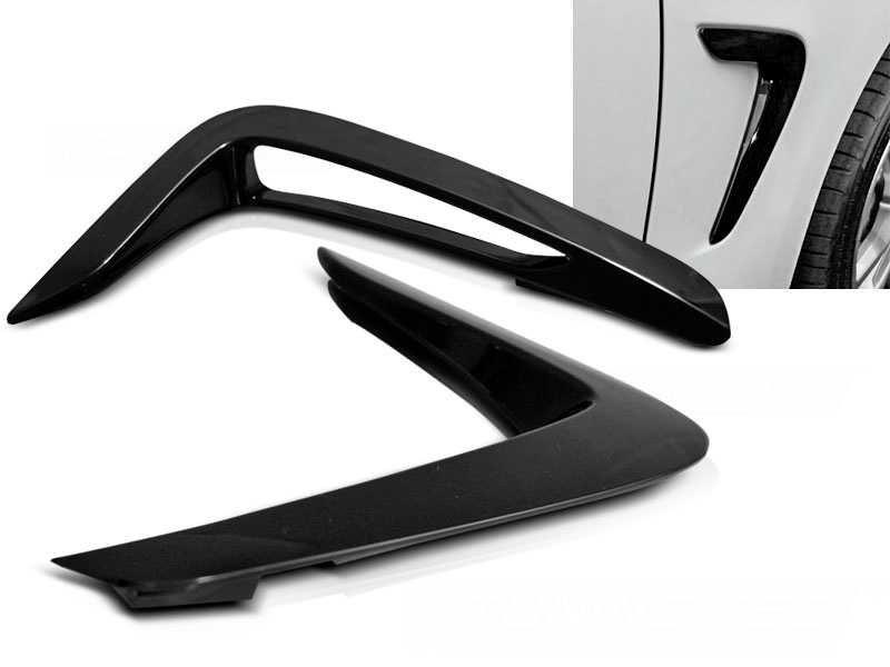 Ornamente pentru aripile laterale BMW Seria 4 F32 F33 F36 Negru Lucios
