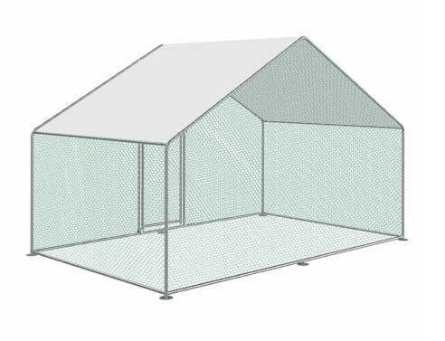 Vand tarc pentru pasari MESTERINO TOOLS MTGC-011, 3 x 2 x 1.95 m, otel galvanizat