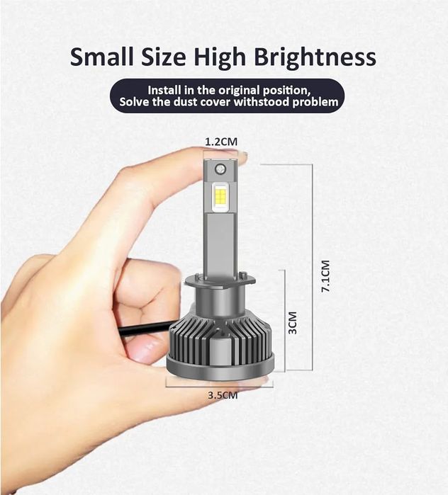 Led крушки H1, D-Lumina 120W ,22000LM ,6000K