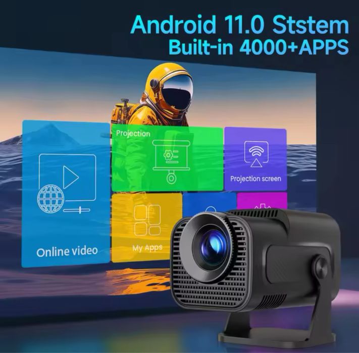 Videoproiector  android 4K / wireless /Youtube/ Netflix /Proiector